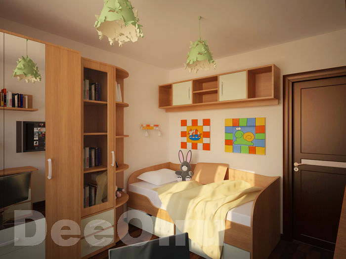 Визуализация детской спальни на Рязанском проспекте